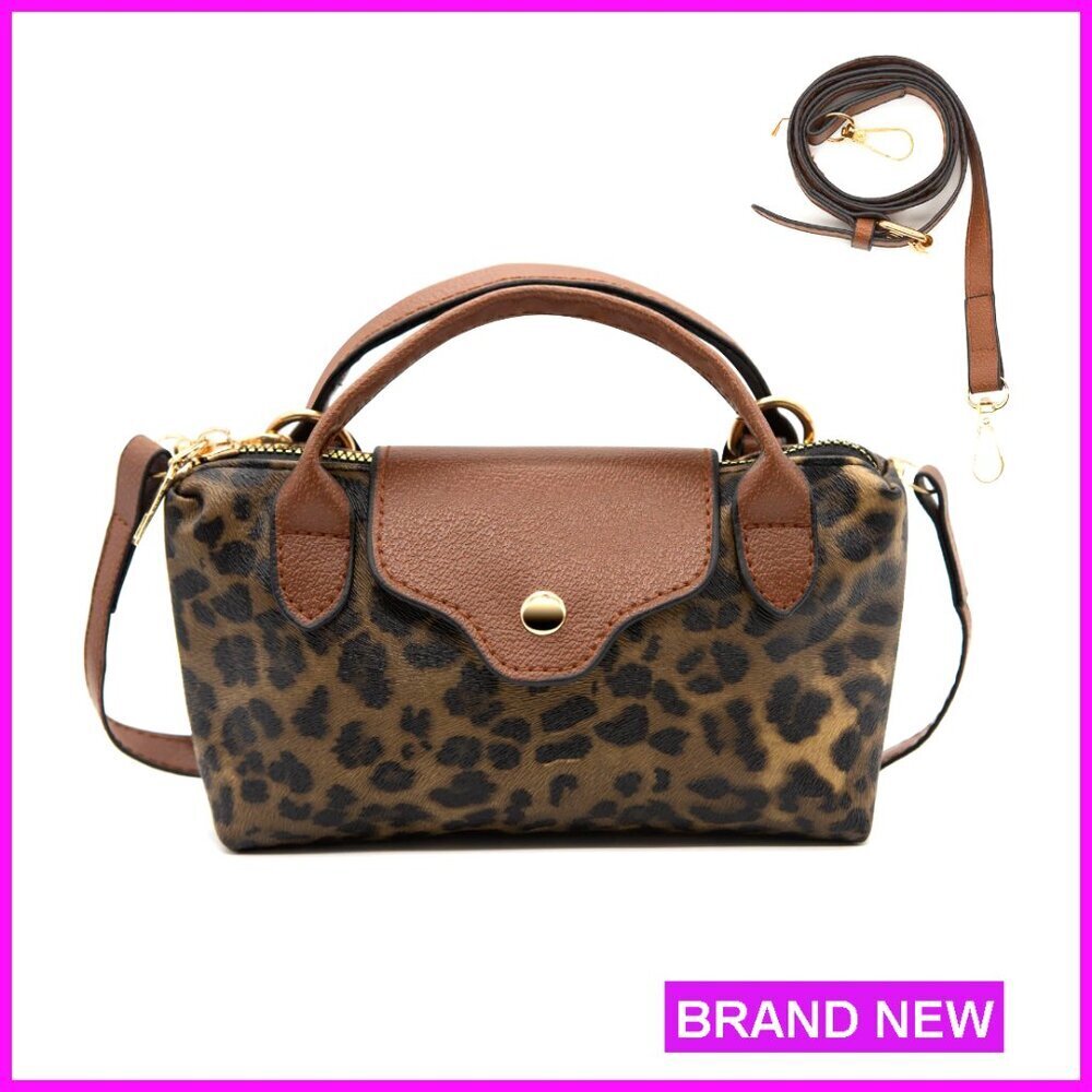 Mini Crossbody Bag Vegan Leather Tote Shoulder Handbag Phone Clutch